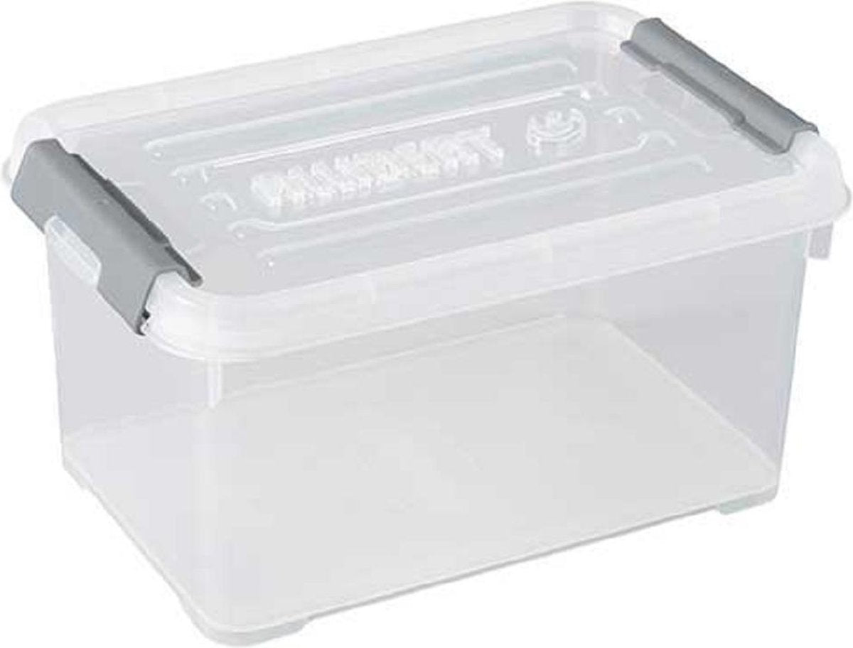 Handy-Plus - Opbergbox - 6 Liter - Kunststof - (set van 4)