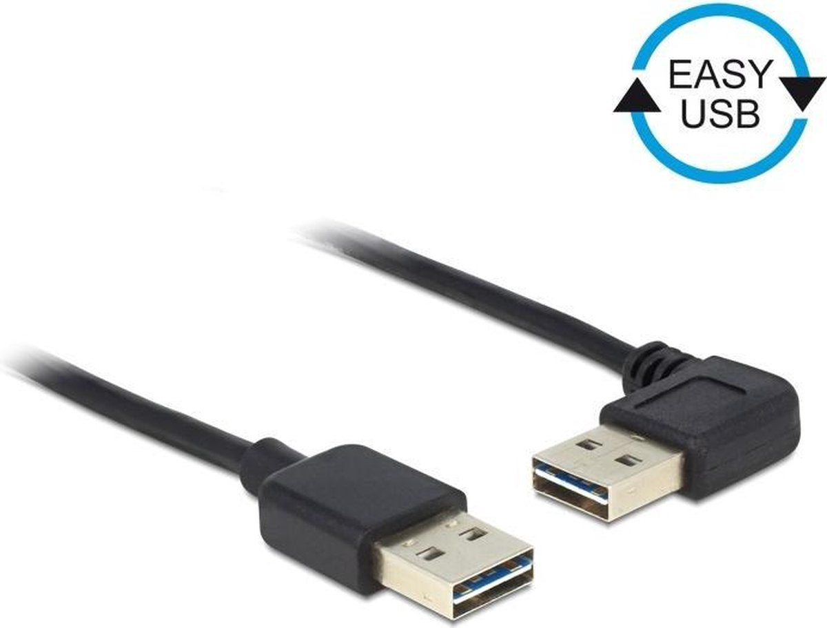 USB Kabel Delock A - A St/St  1.00m 90Â° gew. Easy USB