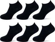 Sokken sneaker 6 paar - Zwart - Maat 35/38