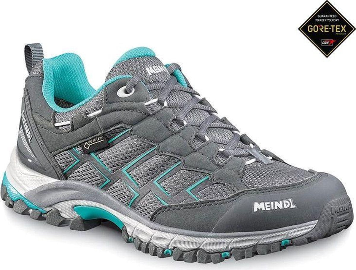 Meindl Caribe Gtx Gore-Tex Wandelschoenen Dames - Steengrijs / Turkoois | Maat: 42