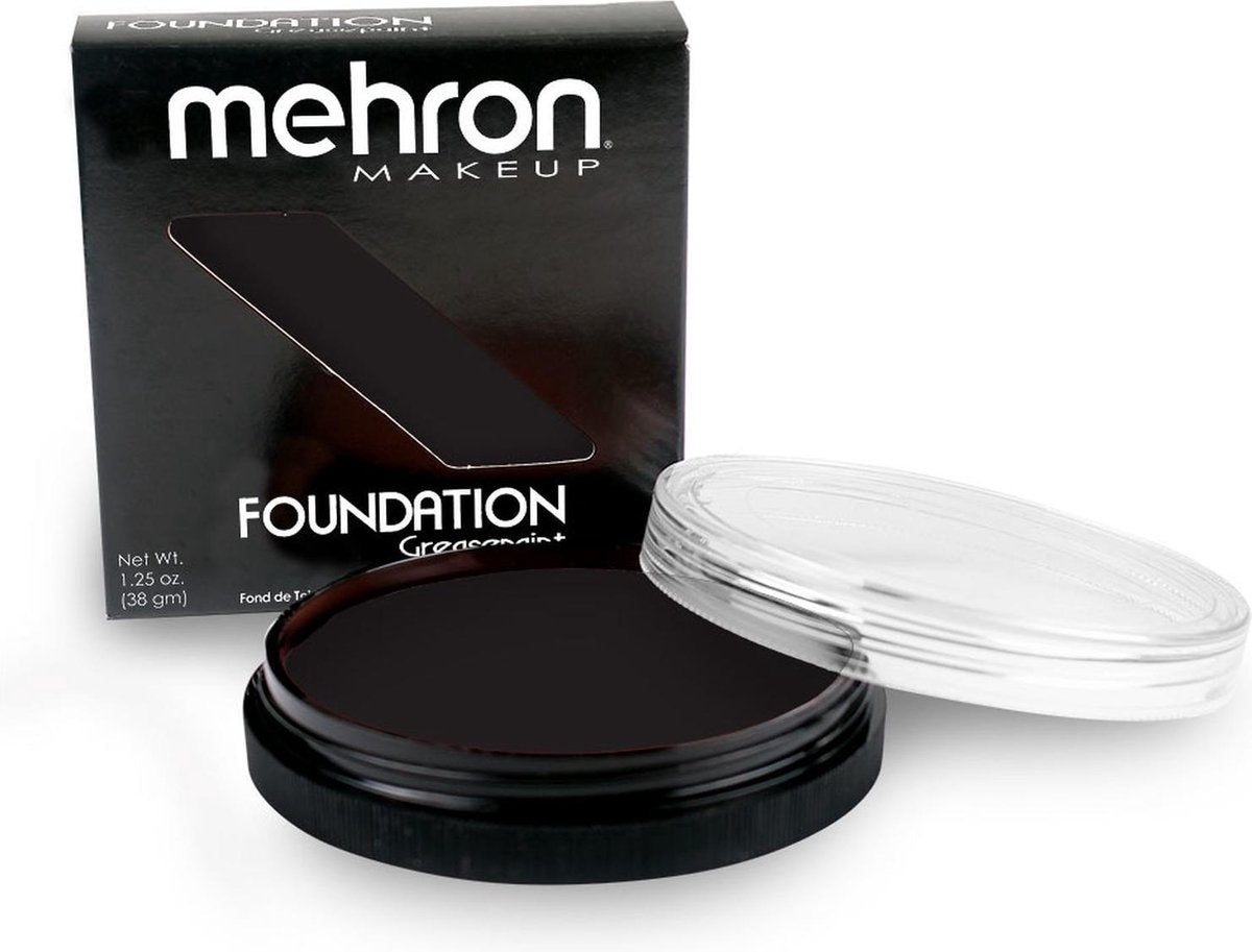 Mehron Dekkende Foundation Greasepaint Zwart