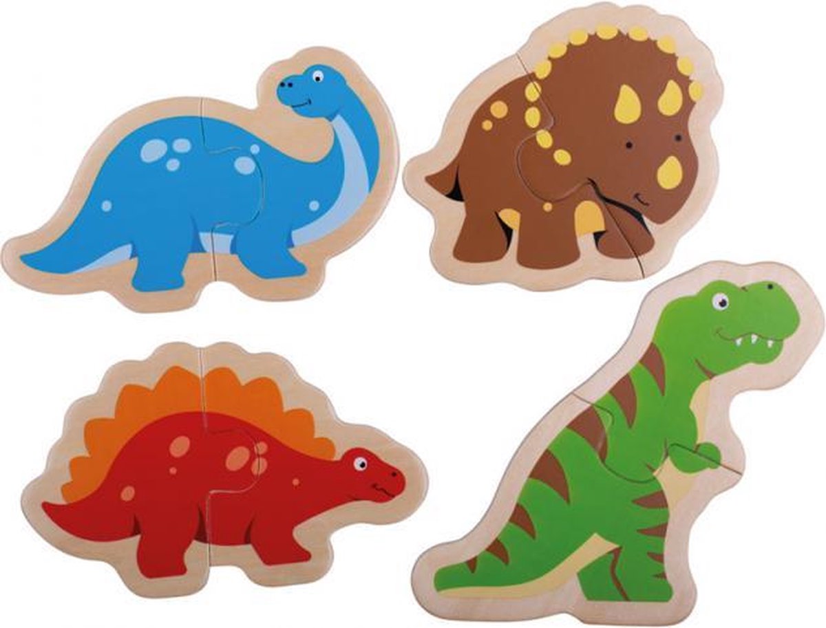 Bigjigs Two Piece Puzzles - Dinosaur
