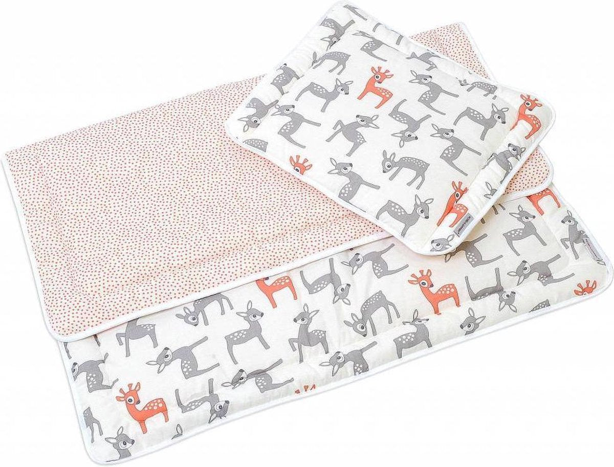 Hobea  bedset kussen en deken hert