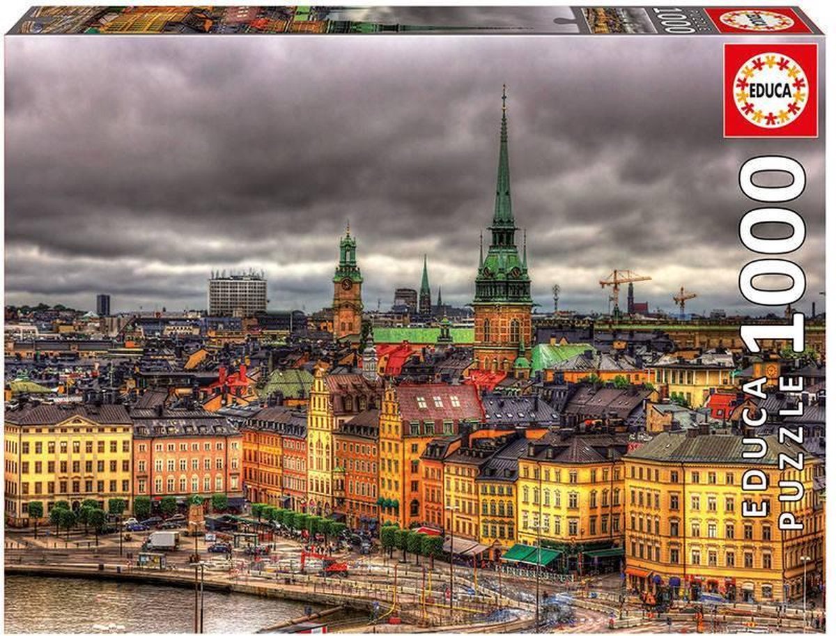 Educa - Puzzle 1000 - Views of Stockholm (017664)