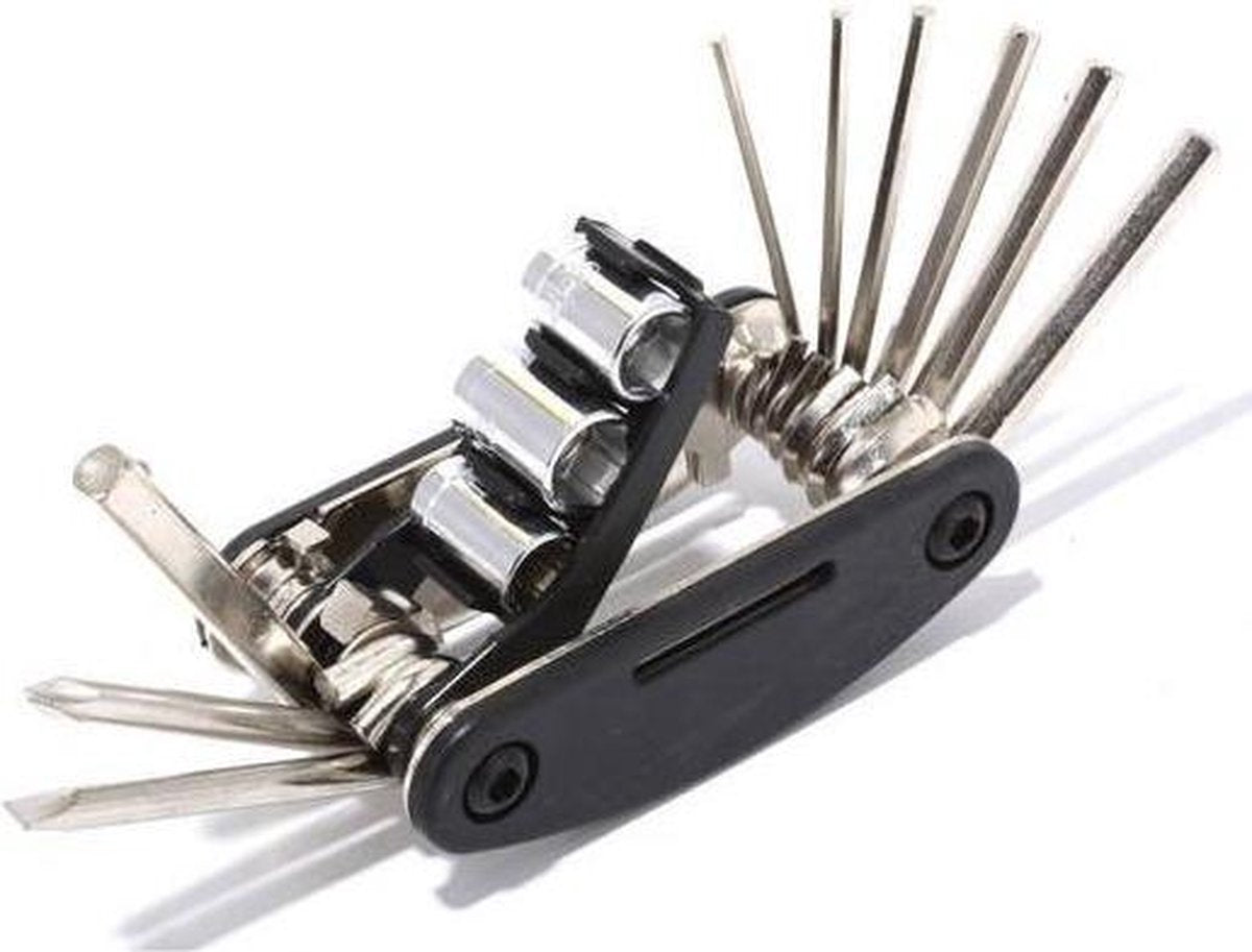 Deltac Fiets Reparatieset Zwart (16 Delig)