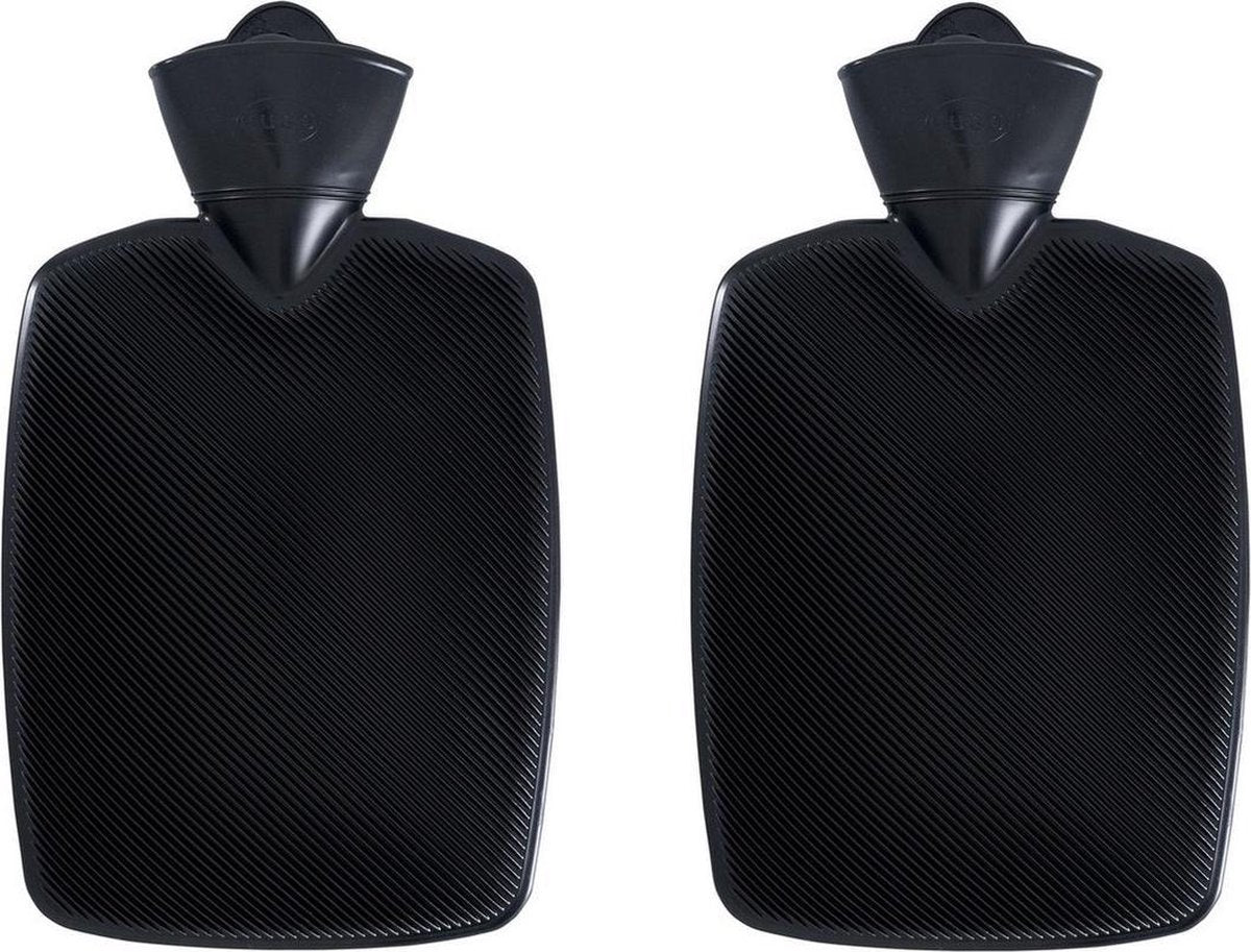 2x stuks kunststof kruik zwart 1