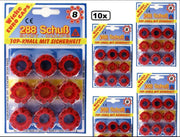 10x Ammorces Wicke 8 schot 36 ringen op kaart (288 shot)