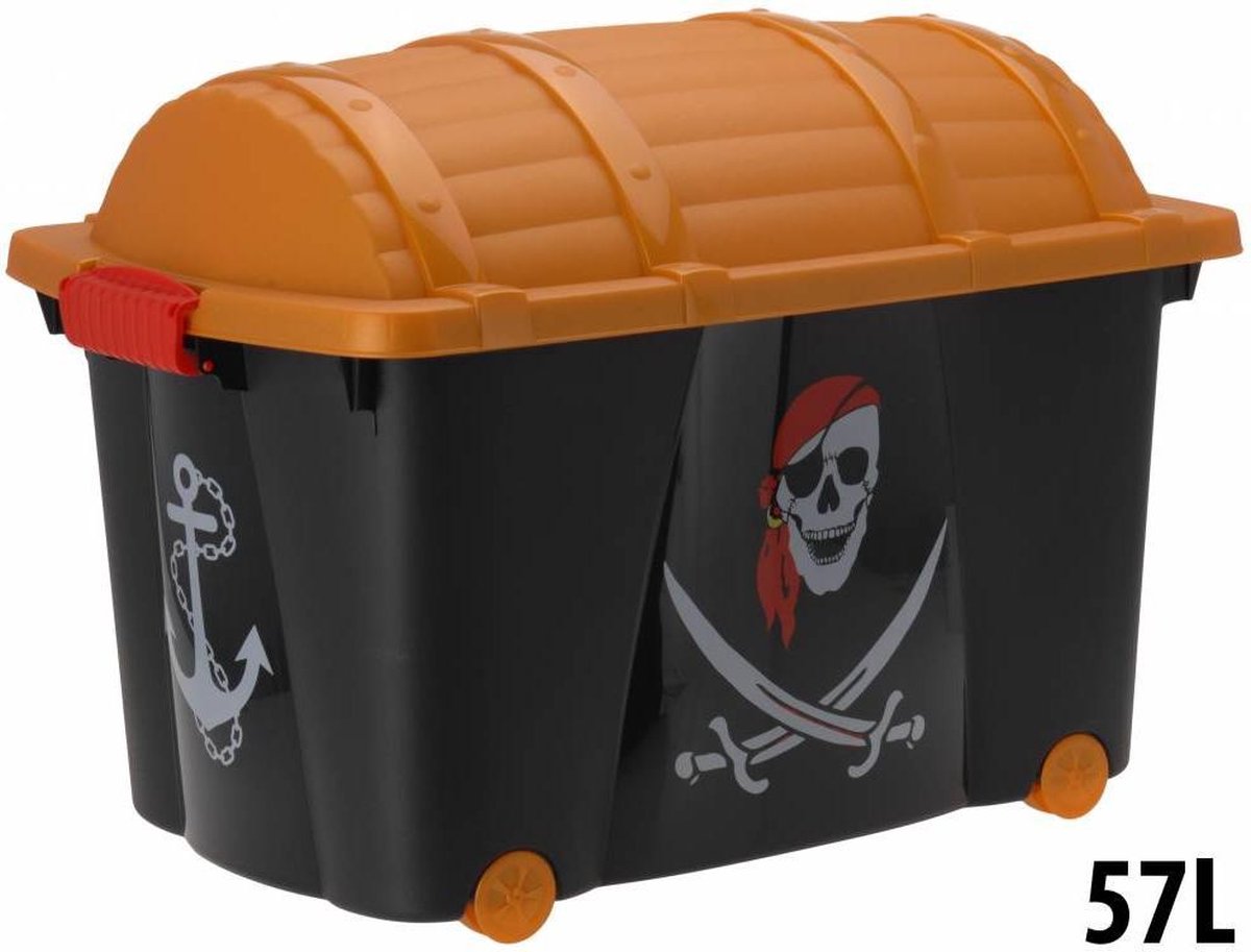 Opbergbox schatkist Piraten - 60 x 40 x 42 - Piratenkist