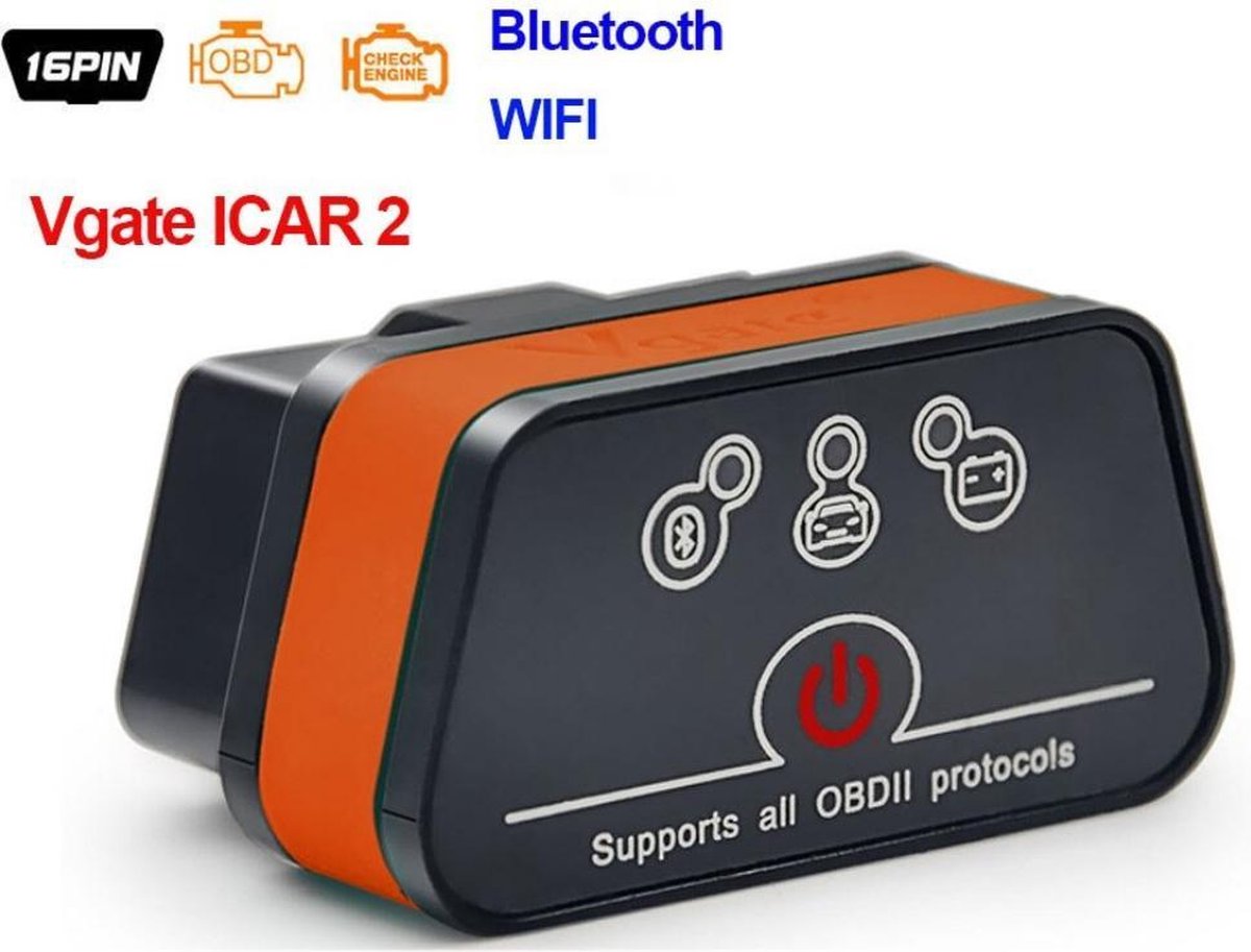 Disp OBD2 Scanner - Auto uitleesapparatuur - Uitlezen Storing - Diagnose Auto - Bluetooth - WiFi - IOS