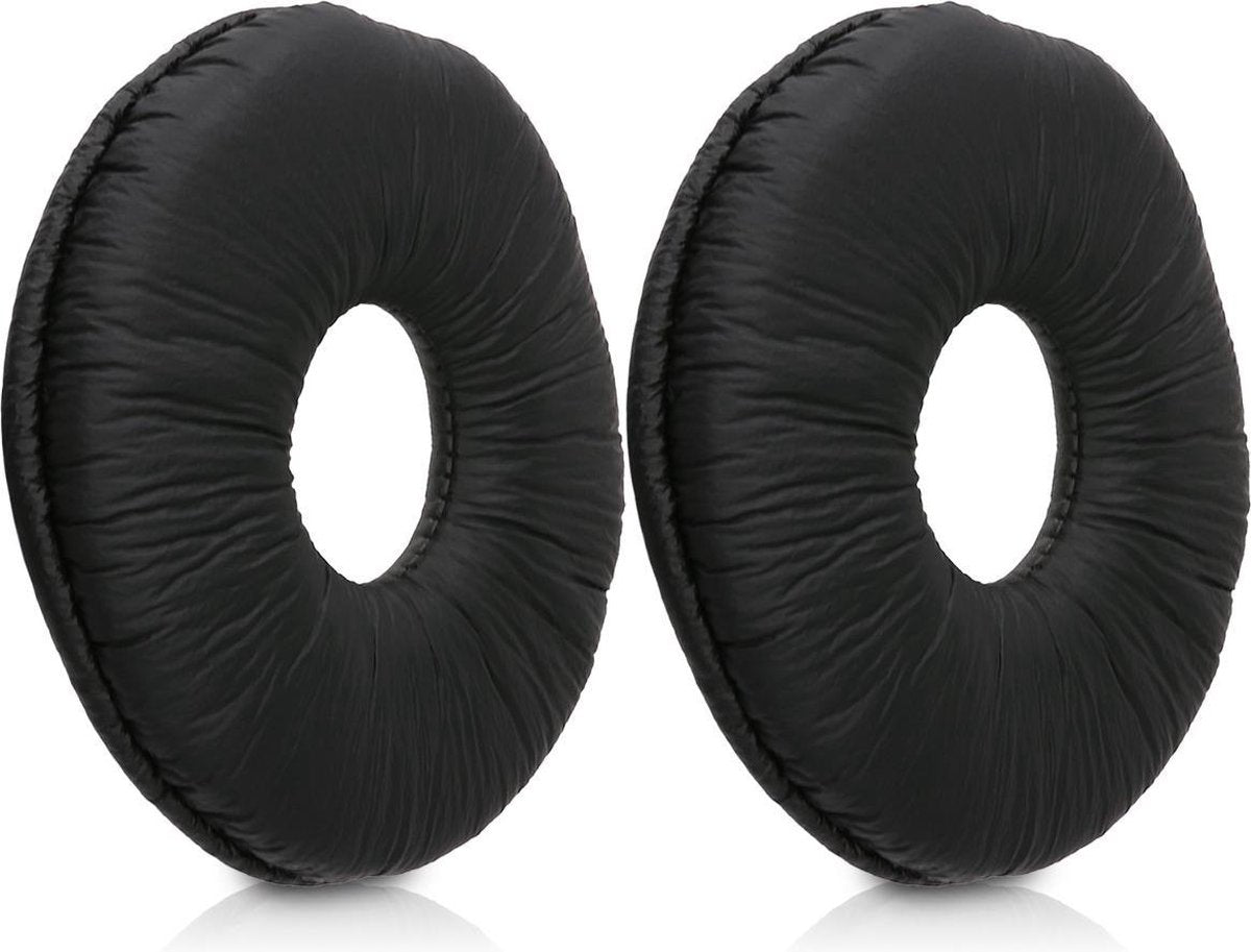 kwmobile 2x oorkussens voor Technics RP DJ1200 / DJ1210 koptelefoons - imitatieleer - voor over-ear-koptelefoon - zwart