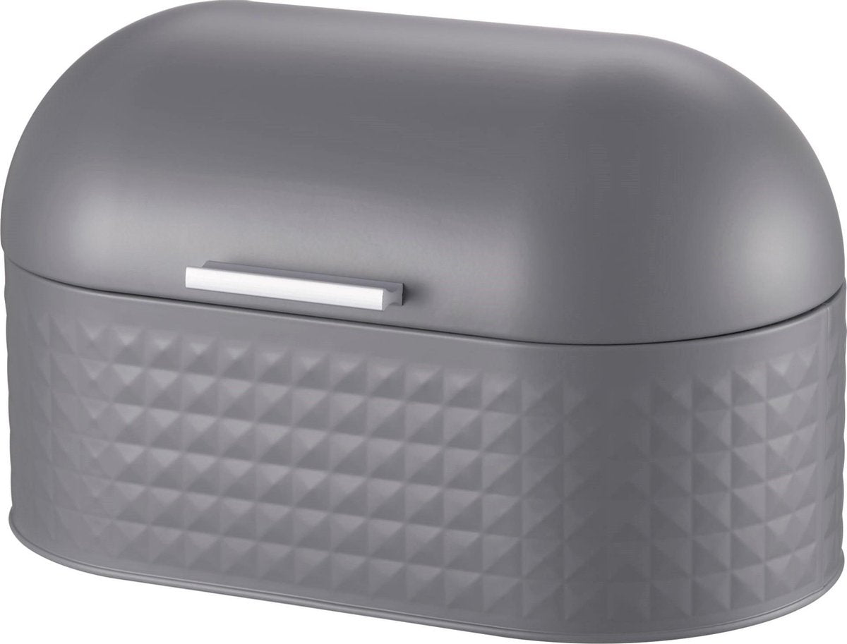 YILTEX -  Broodtrommel – IJzer Met Aluminium Handvat – Mat Grijs