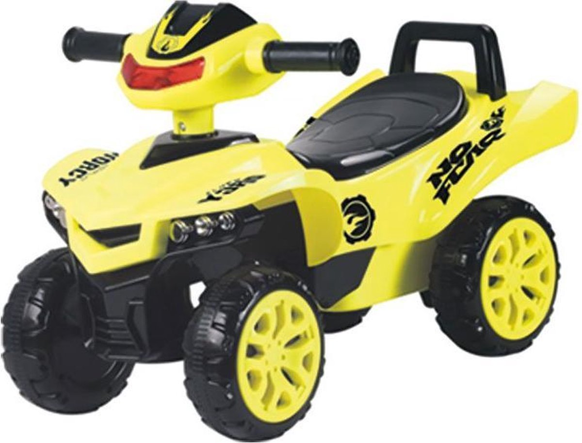 Chipolino Loopauto ATV - Loopauto - Met muziek en geluid - Opbergruimte - Geel