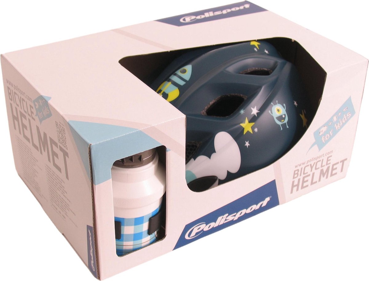 Polisport Spaceship fietshelm kind -  Maat XS  (48-52cm) - Groen