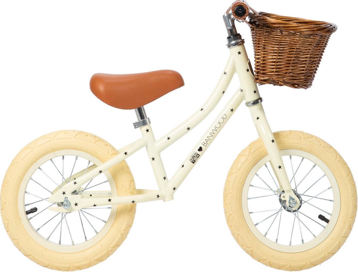 Loopfiets first go bonton-r cream - Banwood