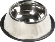 Flamingo Hondenvoerbak Inox Antislip - Zilver - 15 x 15 cm
