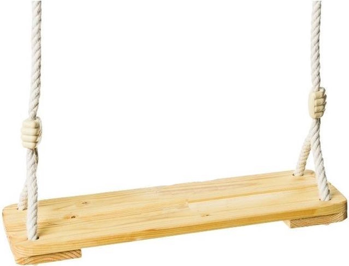 Déko-Play houten schommelplank met 12mm  PH touwen
