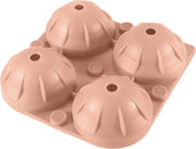 BOTC Silicone Ijsvormpjes - Ronde Ijsblokjesvorm Met Deksel - Roze - BPA Vrij