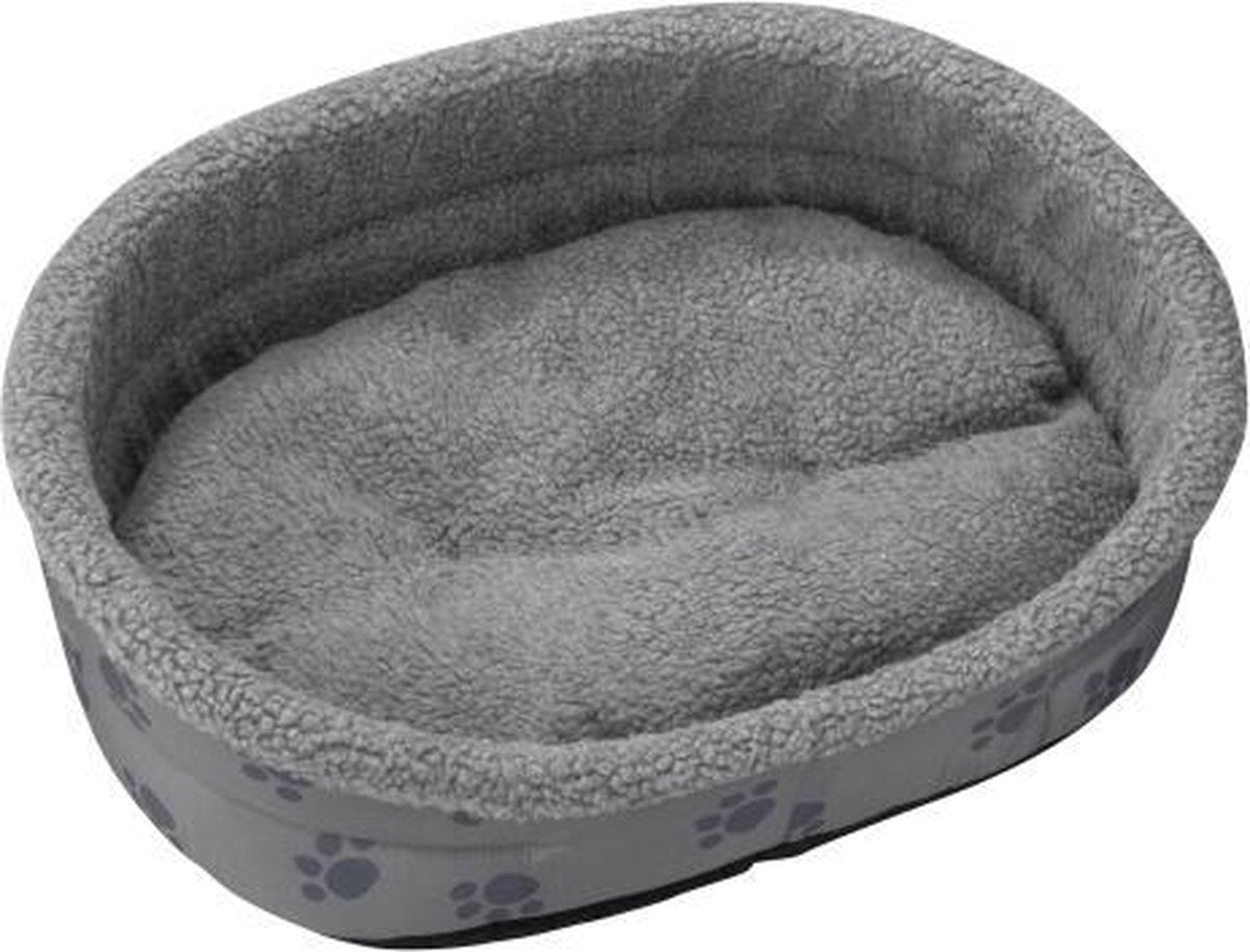 hondenmand paw & sheepskin Grijs 56 cm