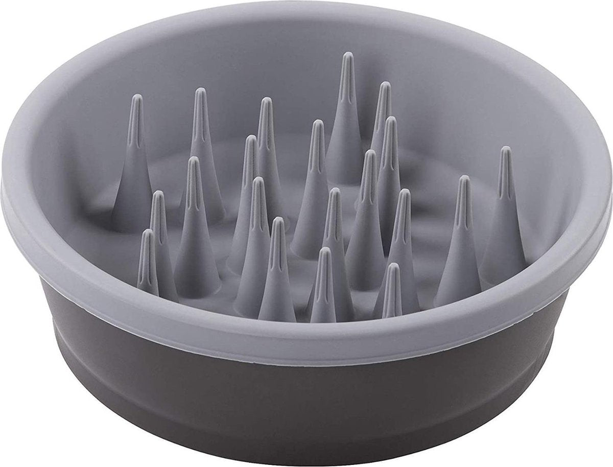 Altranet Slowfeeder 20 X 20 X 7 Cm Siliconen Grijs