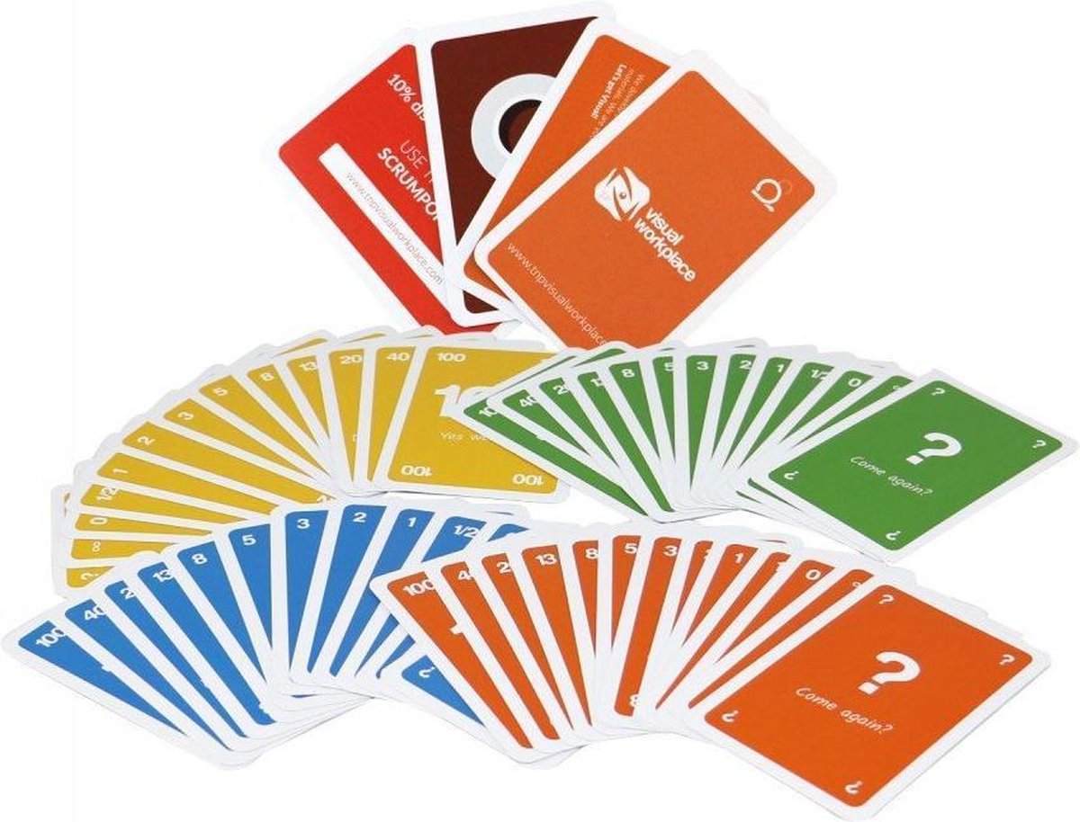 Scrum Planning Poker kaarten (Engels)