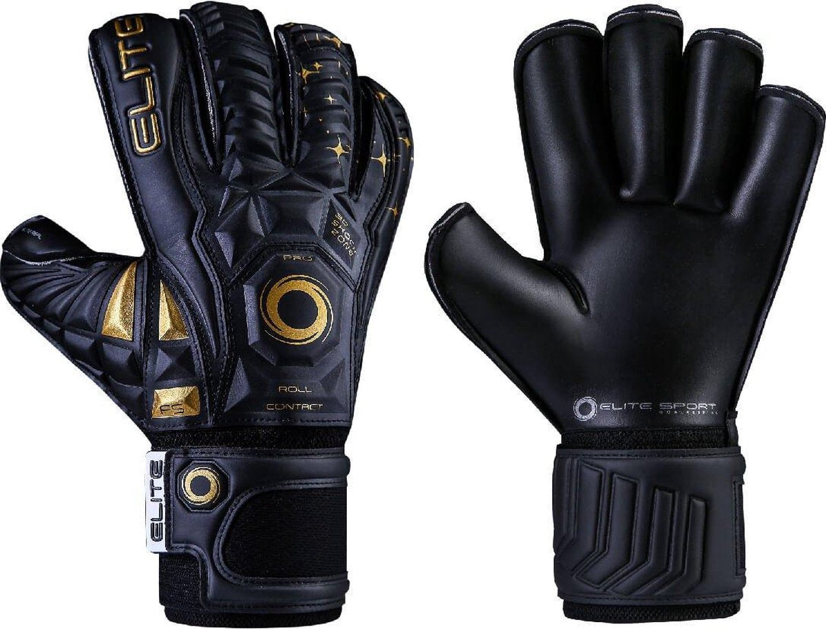 Elite sport   keepershandschoenen    black real maat 9
