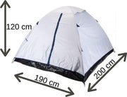 Redcliffs Kampeertent - Grijs/ Zwart - 4 Persoons