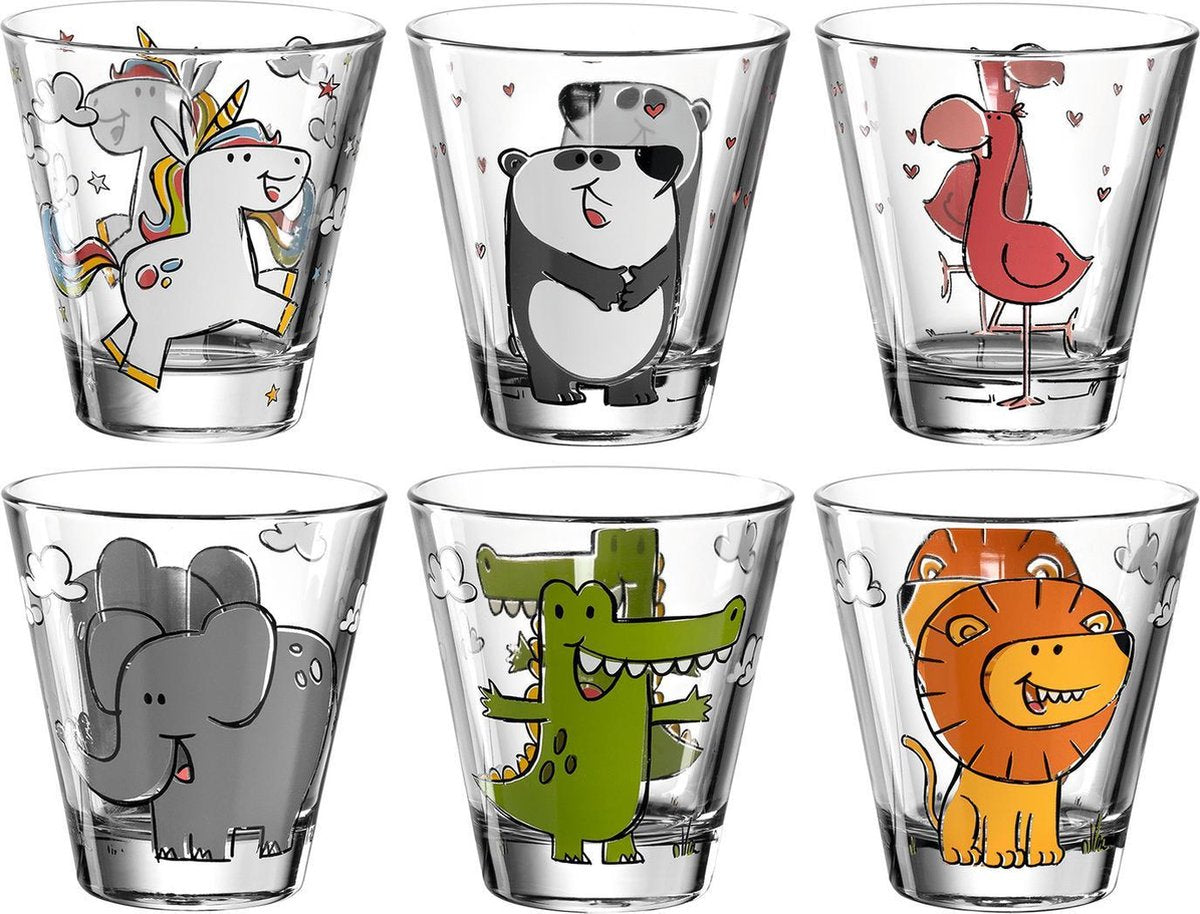 Leonardo Bambini - Glas Assorti - 215 ml - 6 stuks