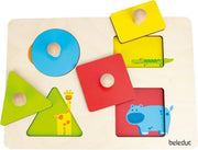 beleduc vormenpuzzel hide & seek 4 stukjes