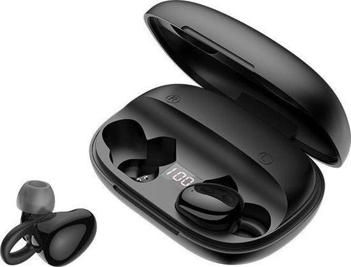 Joyroom TL2 - Volledig Draadloze Oordopjes - Powerbank - Oplaadcase - Earbuds - In-Ears - Bluetooth 5.0 - IPX5 Waterdicht - Zwart - Geschikt voor alle Bluetooth smartphones