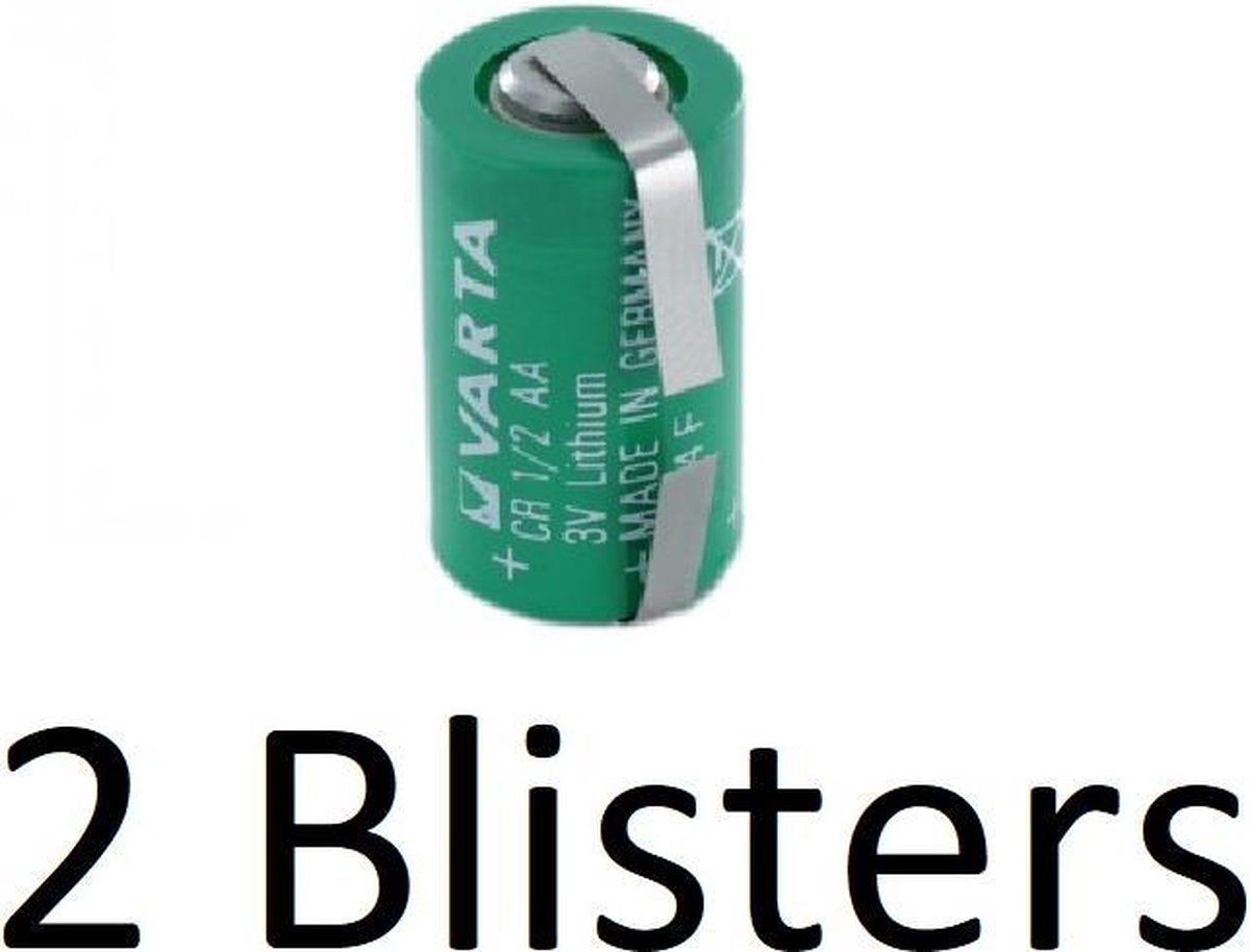 2 Stuk (2 Blister a 1 st) Varta lithium 1/2 AA 3v Z-tag