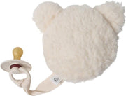 LOVEissue speenknuffeltje beer teddy off-white katoen | BIBS fopspeen Ivory T2 | 6 t/m 18 mnd