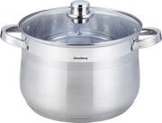 Klausberg 7165 - soeppan met deksel - 13L - Ø28 cm - RVS - inductie - alle warmtebronnen