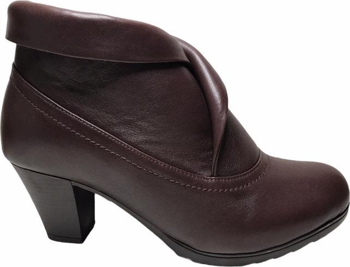 manlisa kraag 6 cm haklaarsje W232-7068 dk bruin mt 36