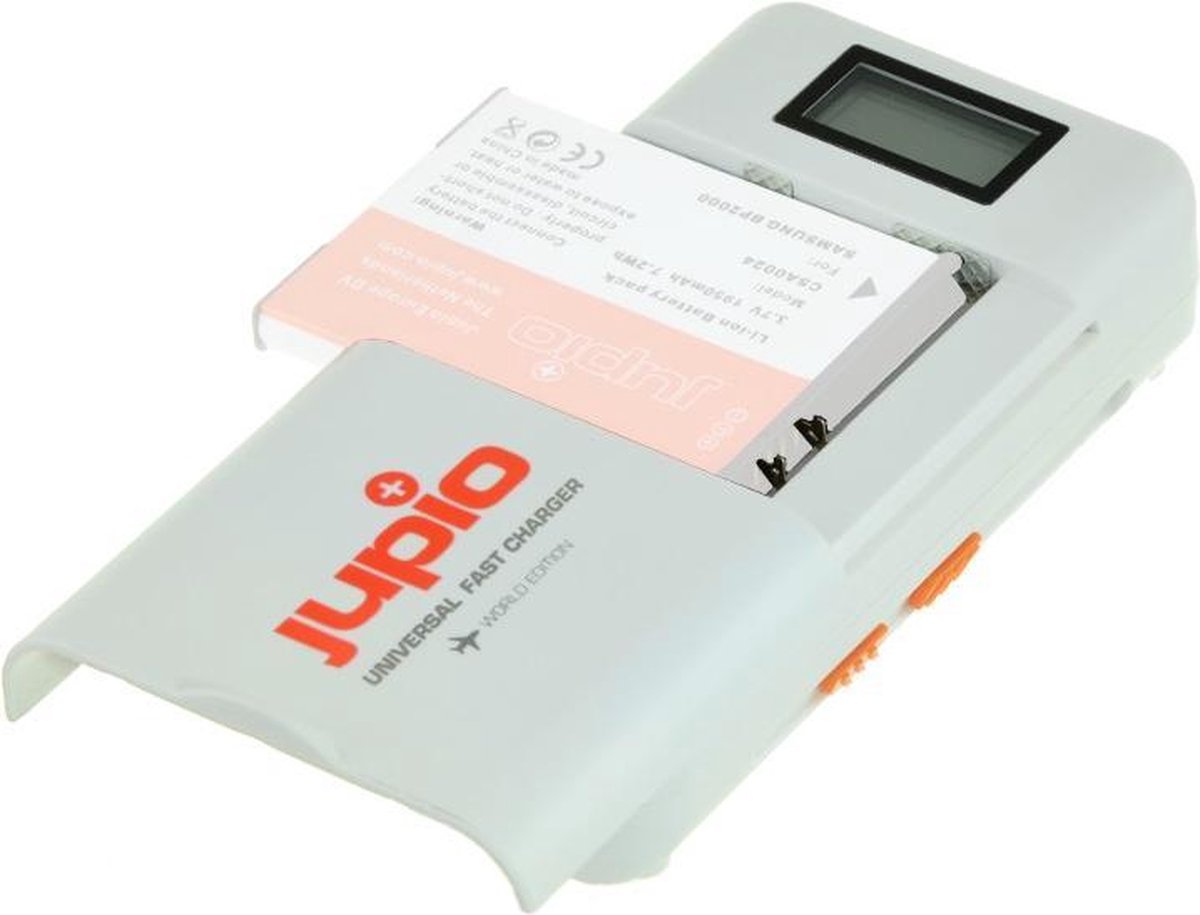 Jupio Universal Li-Ion - AA + 2.1A USB Fast Charger LCD v.