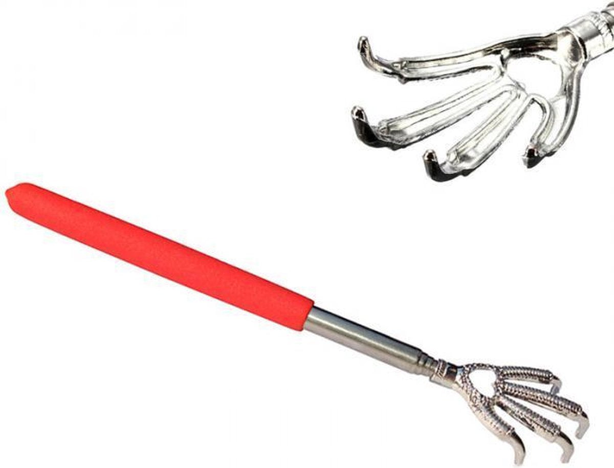 rugkrabber met klauw - rood handvat
