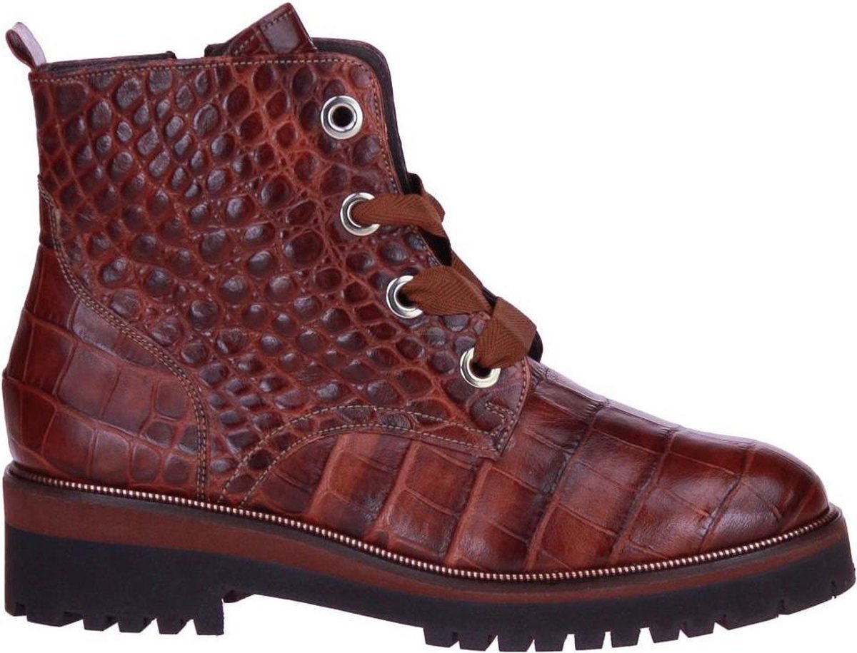 Softwaves -Dames -  cognac/caramel - enkellaarzen - maat 41
