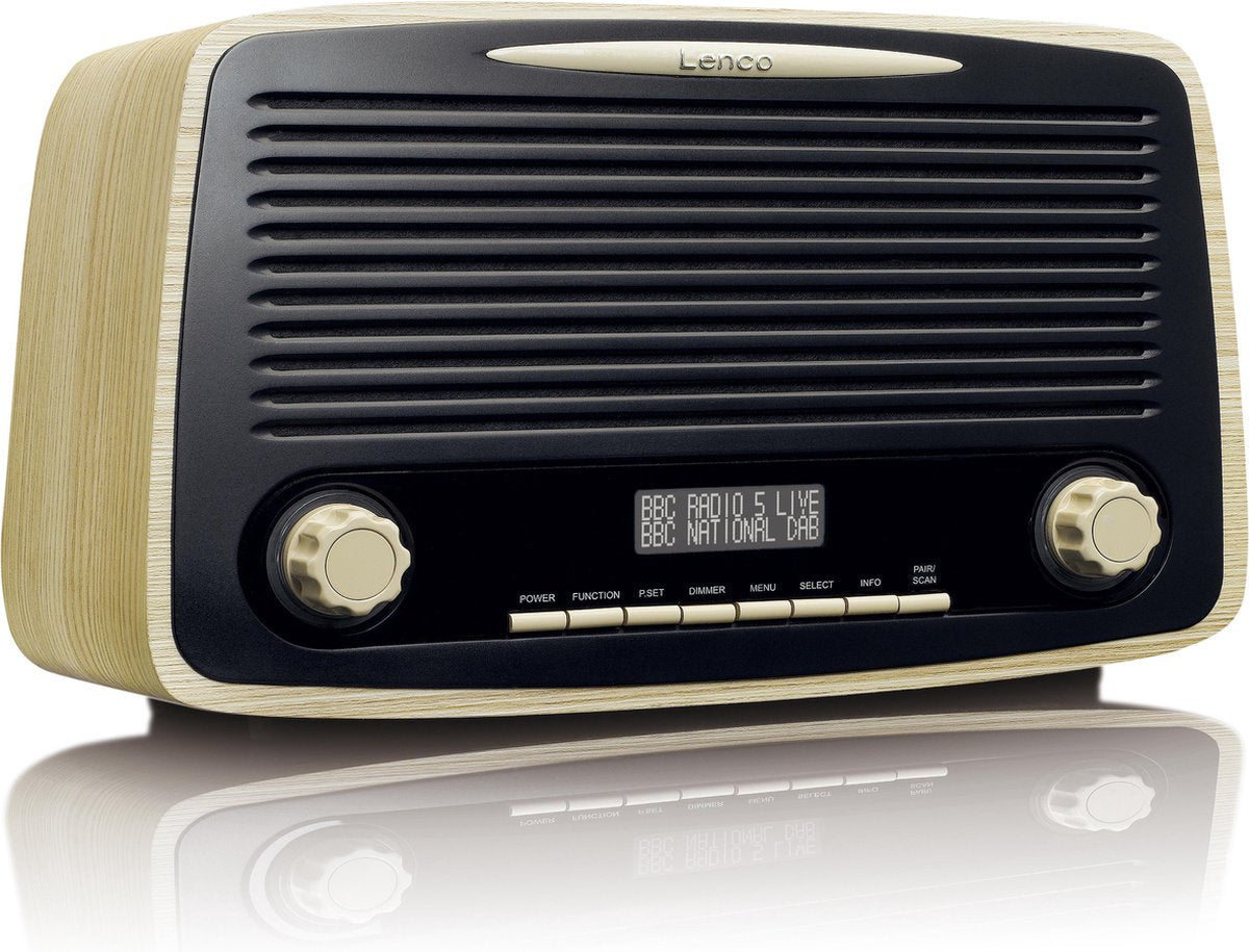 Lenco DAR-012WD - Radio - DAB+ radio - Bluetooth - Hout