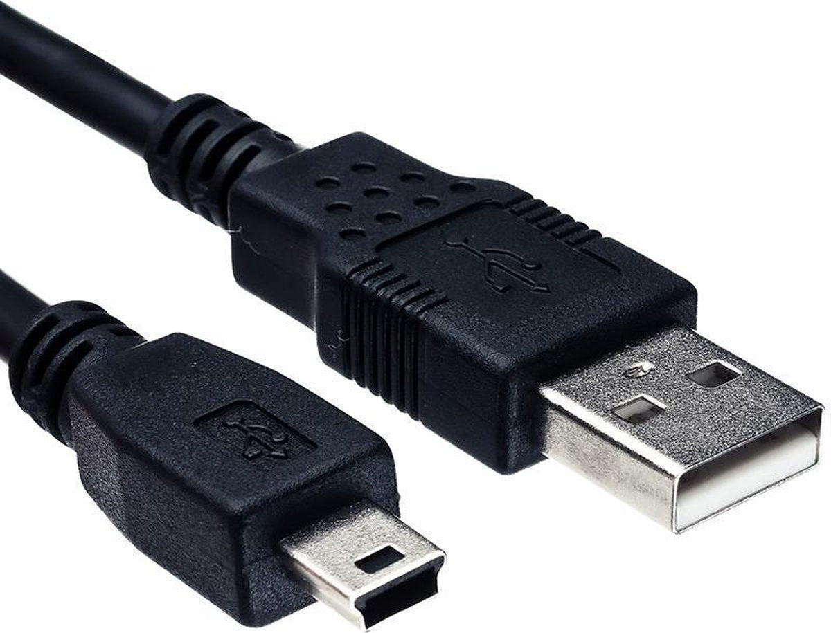 1 Meter USB naar Mini USB oplaadkabel (ook voor PS3 Playstation 3 Controller)