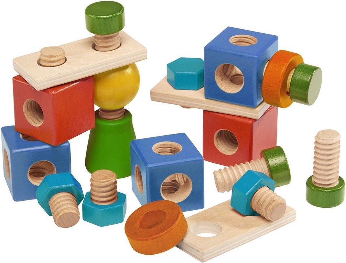 Walter Bouwblokken Schroeven Hout 24-delig