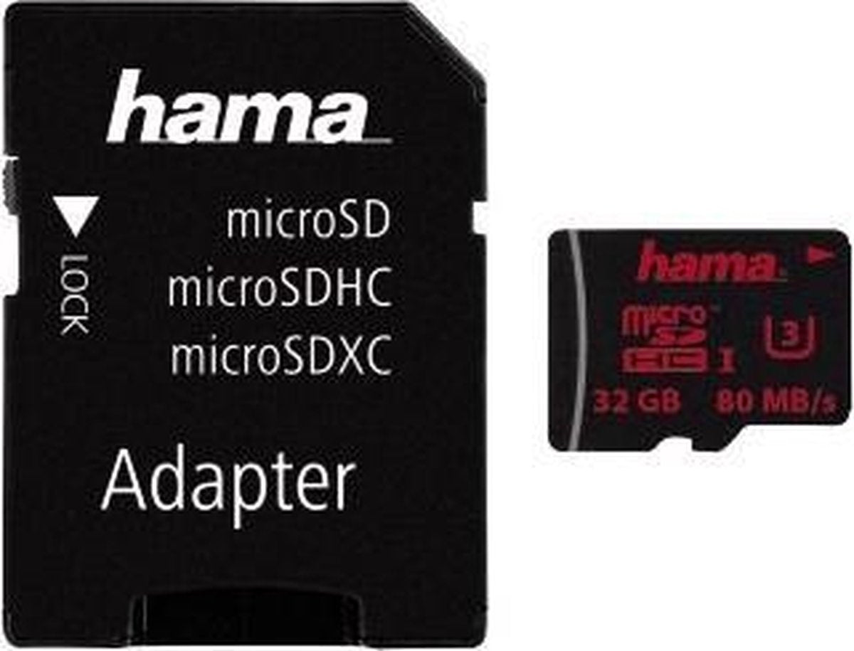 Hama 00123978 flashgeheugen 32 GB MicroSDHC Klasse 3 UHS