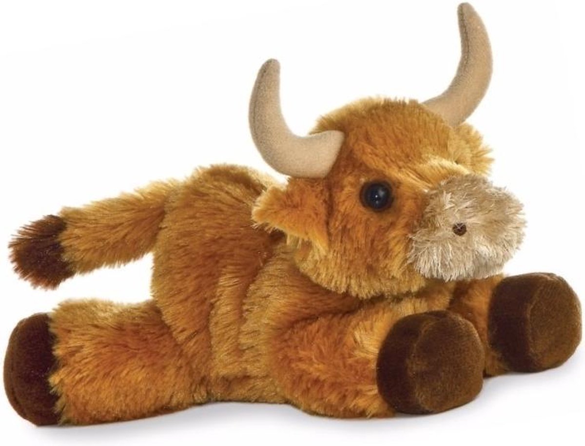 Pluche Schotse Hooglander koeien knuffel 20 cm