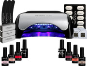 Gellak - MEANAIL® Kit Ruby - UV/Led lamp 48w – 6 kleuren Vegan - Gelnagellak