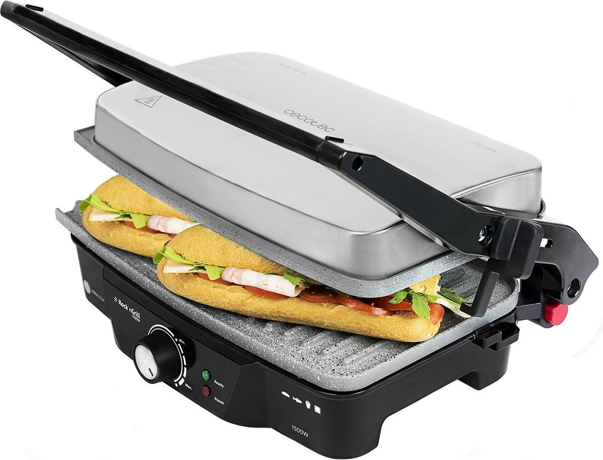 Cecotec Contactgrill Perfect toasting - Tosti apparaat - Tostiijzer - Vetafvoer - Zilver