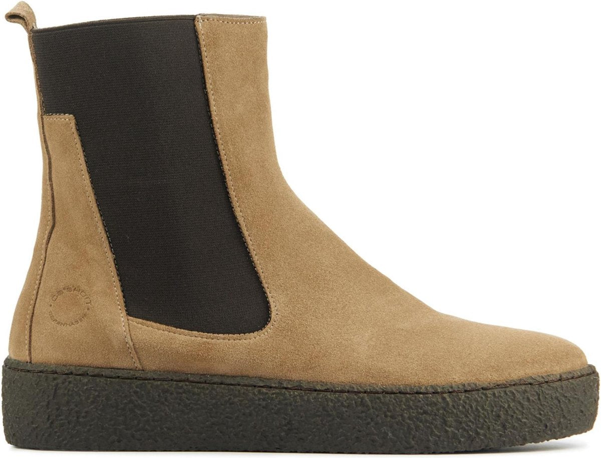 Cashott Vrouwen   Chelsea boots / Laarzen / Damesschoenen 22122 sue - Taupe - maat 39