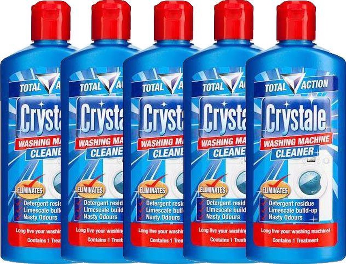 Crystale - Wasmachinereiniger - 5 x 500 ML - Voordeelverpakking
