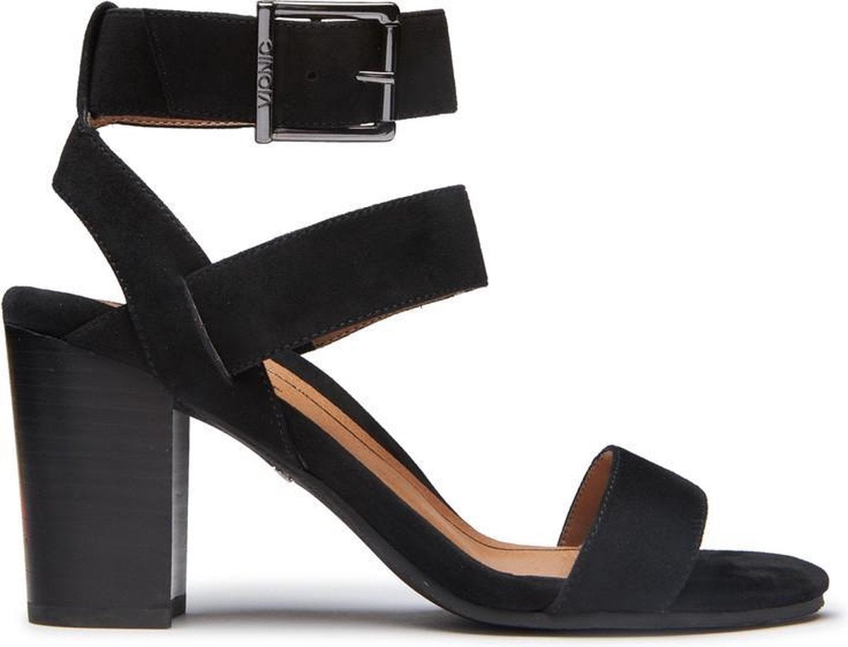 Vionic Sofia sandalen met hak zwart - Maat 42