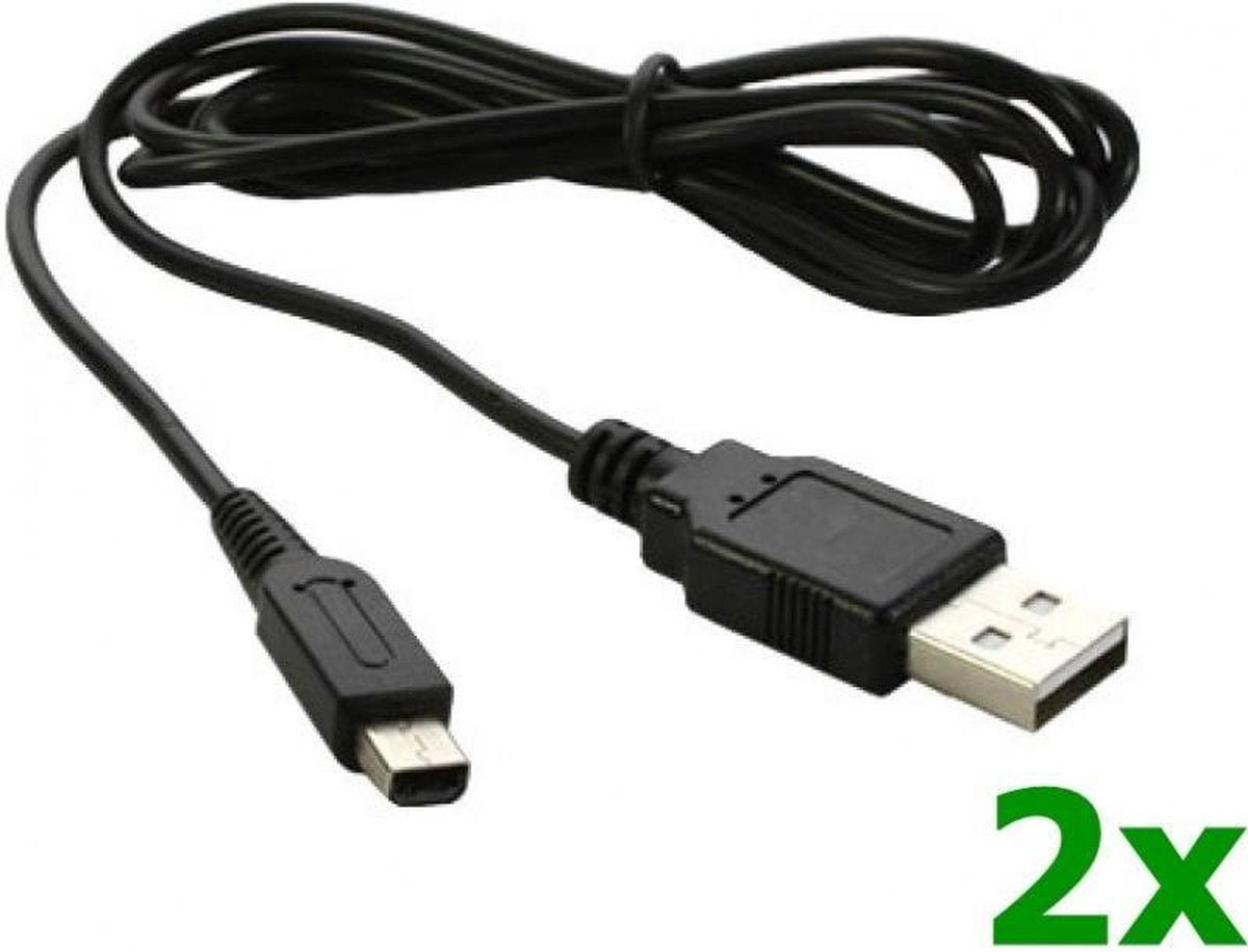 USB Oplader voor Nintendo DSi (XL) 3DS (XL) 2DS x2 stuks