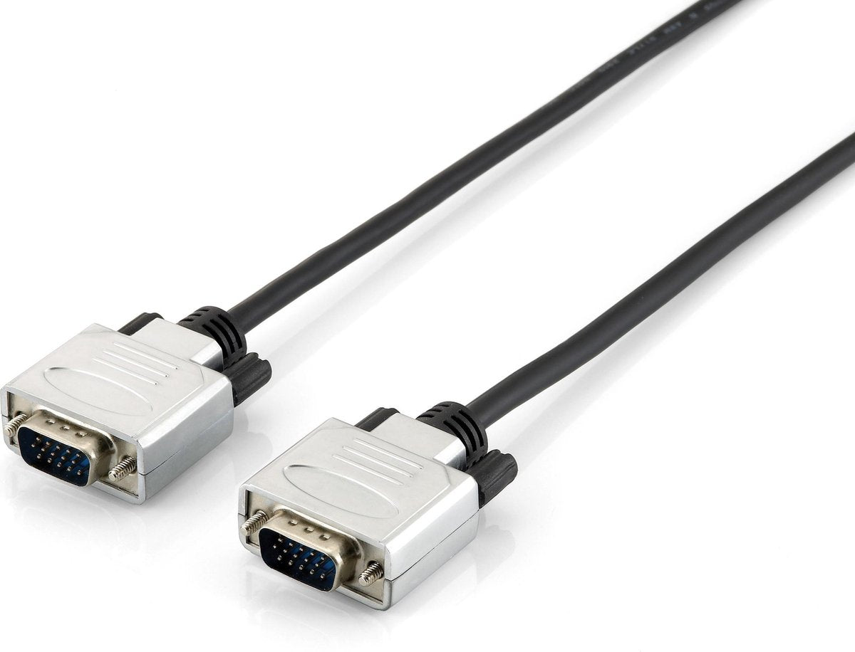Equip - VGA (D-Sub) naar VGA (D-Sub) - 30 m - Zwart;Zilver