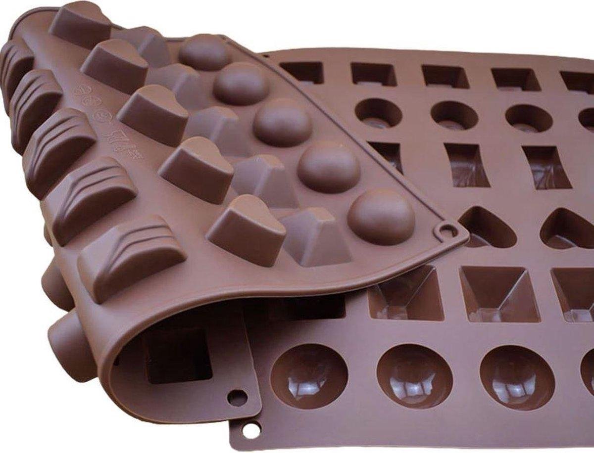 Siliconen mal | siliconen vorm | 30 vormpjes | Chocoladevorm | Gelatinevorm | Bak decoratie