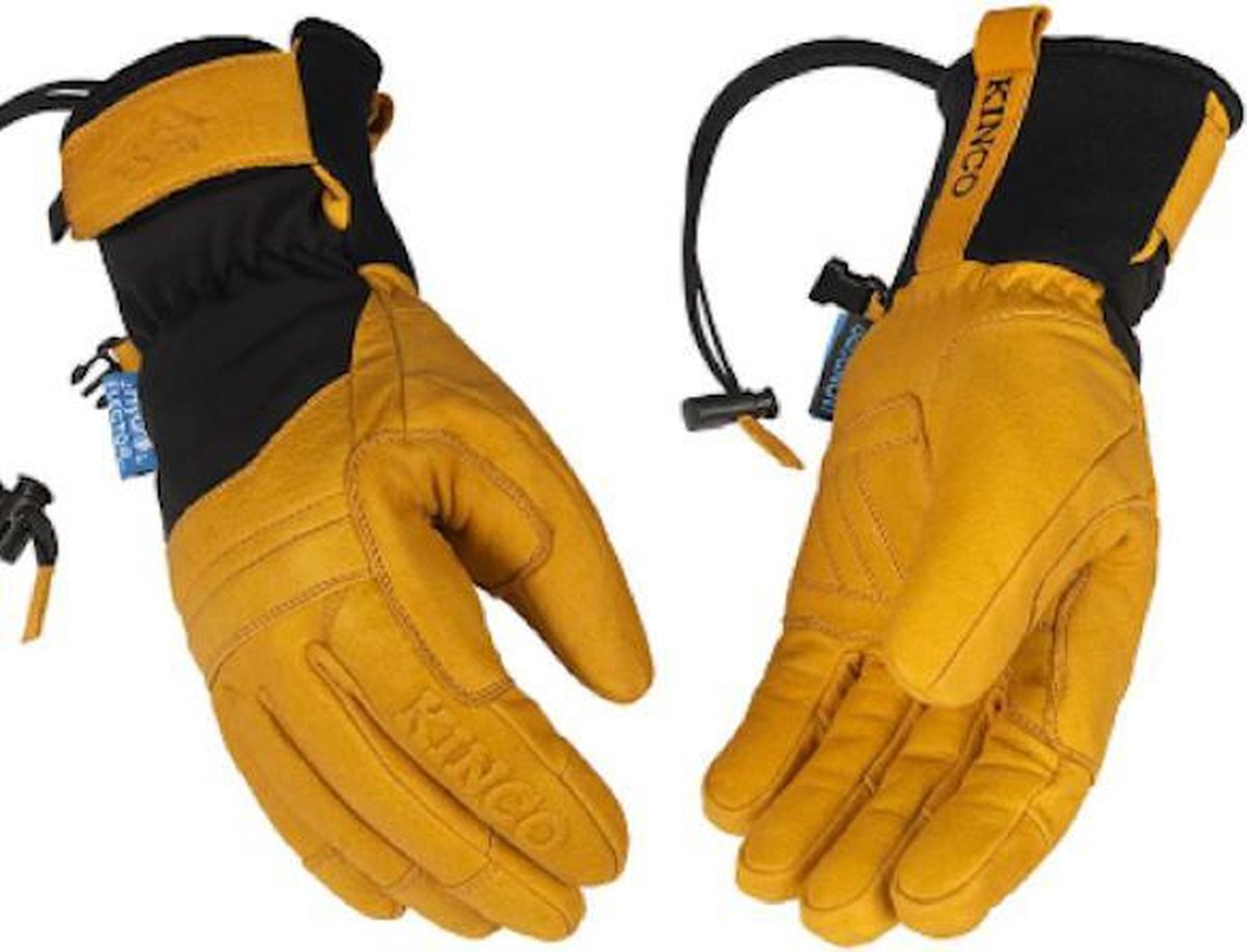 Kinco 9088HKP-XL Luxe leren koud weer handschoenen maat XL -Luxe Winter Handschoenen  -buffel leer - thermische gevoerd - Voor ski snowboarding fiets Sporten/Wandelen - Winddicht - Winterhandschoenen - unisex - Zwart / bruin